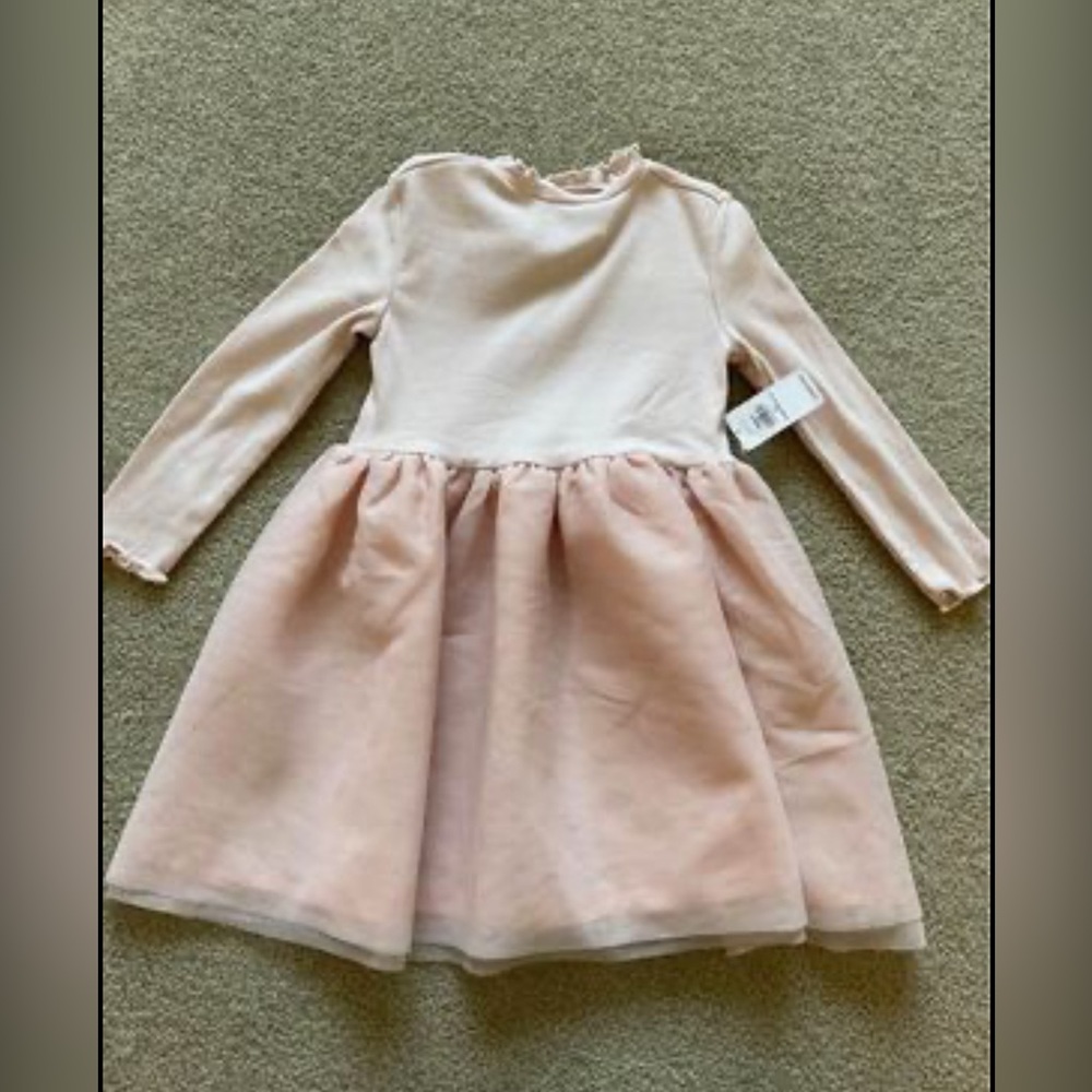 Brand New With Tags ~ 2T Toddler Girls ~ Old Navy Long Sleeve Light Pink Dress - Picture 1 of 6